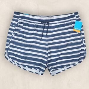 Columbia Plus Size Printed Bogata Bay Drawstring w/Pockets Womens Shorts Size 2X